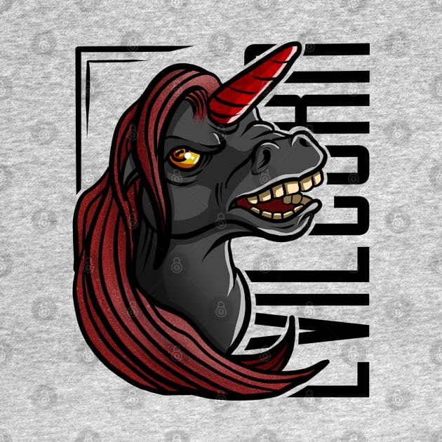 Devil unicorn by Pulseender